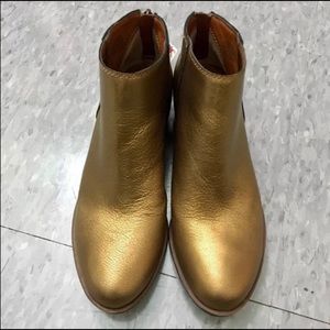 Lucky Brand Golden Bronze Ankle Boots